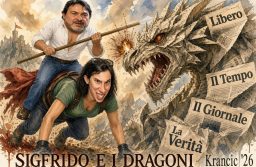 Sigfrido contro i Draghi di Carta - Ranucci circondato dalla stampa di destra