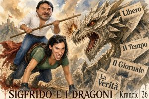 Sigfrido contro i Draghi di Carta - Ranucci circondato dalla stampa di destra